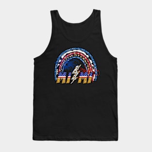 Miami Patriotic 4th of July Design Tank Top